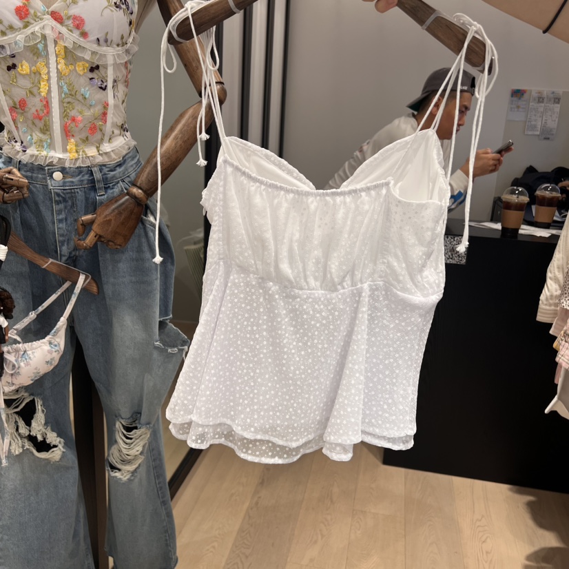 LOVE PULL韓國直郵㊣女裝新款時尚25春夏職業人氣吊帶背心LOVE PULL吊帶/背心