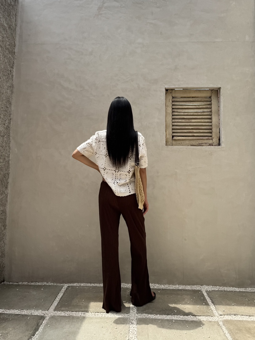 LIMLIMLIM東大門㊣代購女裝新品職業熱賣休閑25春夏休閑褲褶皺LIM LIM LIM休閑褲