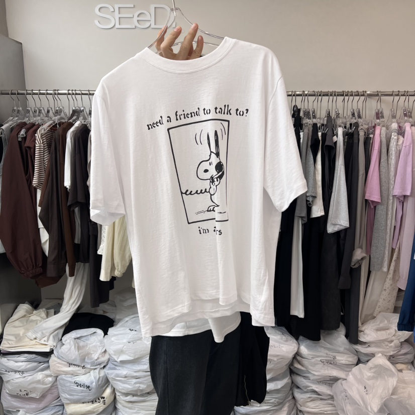 LEESEED-A東大門㊣實拍女裝新品真品推薦熱賣時尚T恤史努比SEeD/LEESEEDT恤圖色1