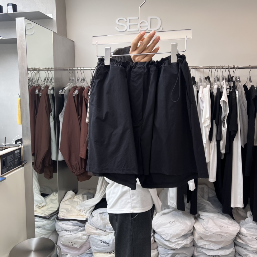 LEESEED-A韓國代購㊣女裝新款25春夏職業真品人氣時尚短褲SEeD/LEESEED短褲圖色1