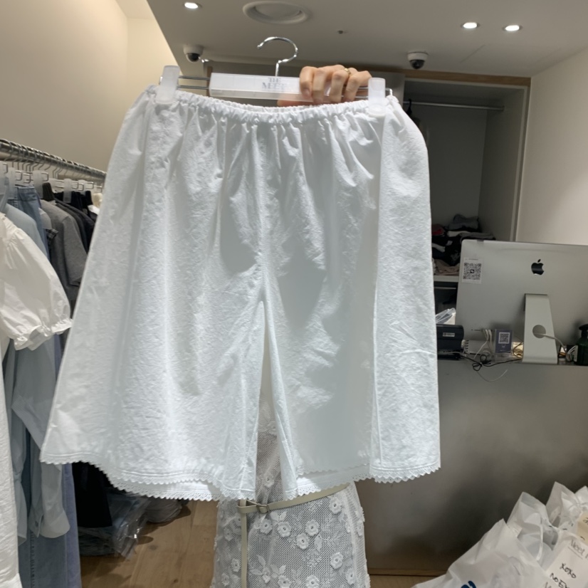 MEET ME韓國代購㊣女士新款25春夏推薦時尚職業人氣真品短褲MEET ME短褲圖色1