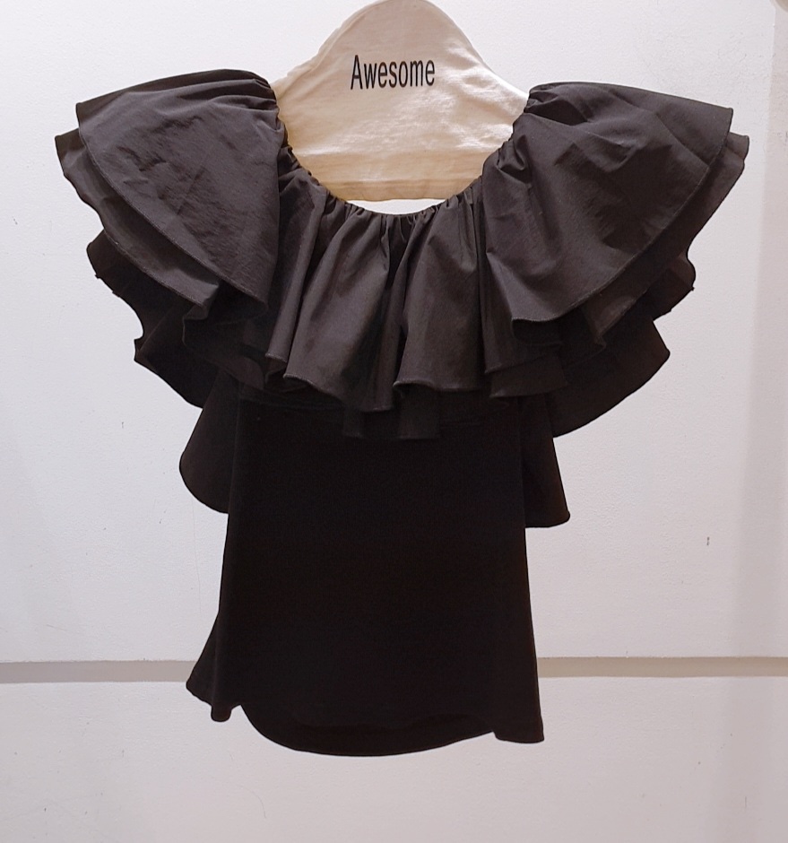 AWESOME-P東大門㊣代購女士新品休閑推薦熱賣時尚襯衫蕾絲衫AWESOME-P襯衫/蕾絲衫圖色2
