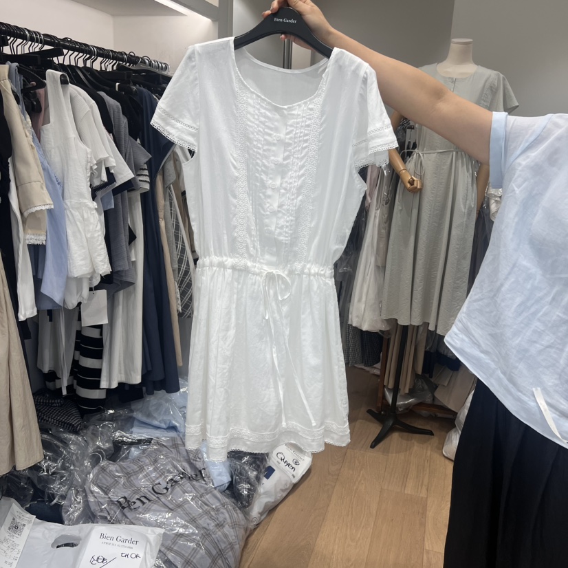 BIEN GARDER韓國代購㊣女士新品人氣時尚25春夏熱賣連衣裙BIEN GARDER連衣裙