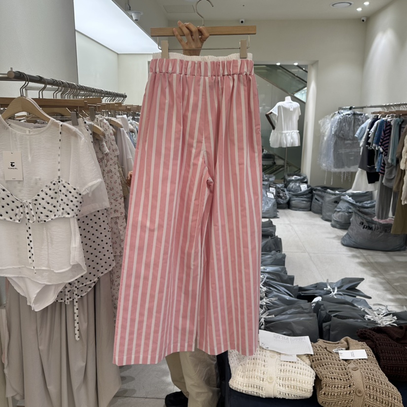 TOMGIRL韓國直郵㊣女裝新品真品25春夏職業人氣休閑推薦休閑褲TOMGIRL休閑褲