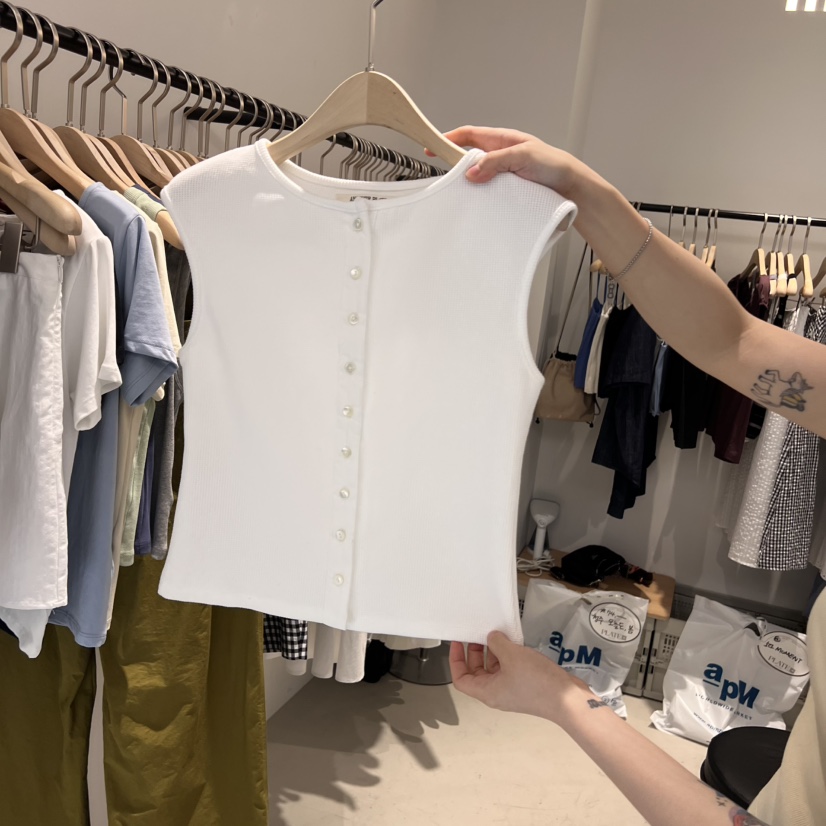 PLATE東大門㊣代購女士新款推薦時尚真品職業休閑熱賣吊帶背心PLATE吊帶/背心圖色5