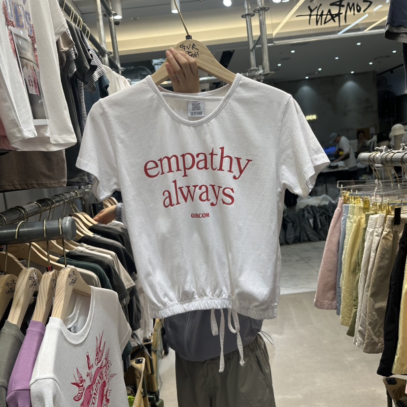 GVR COMPANY韓國直郵㊣女士新品職業推薦25春夏時尚休閑T恤GVR-COMPANYT恤