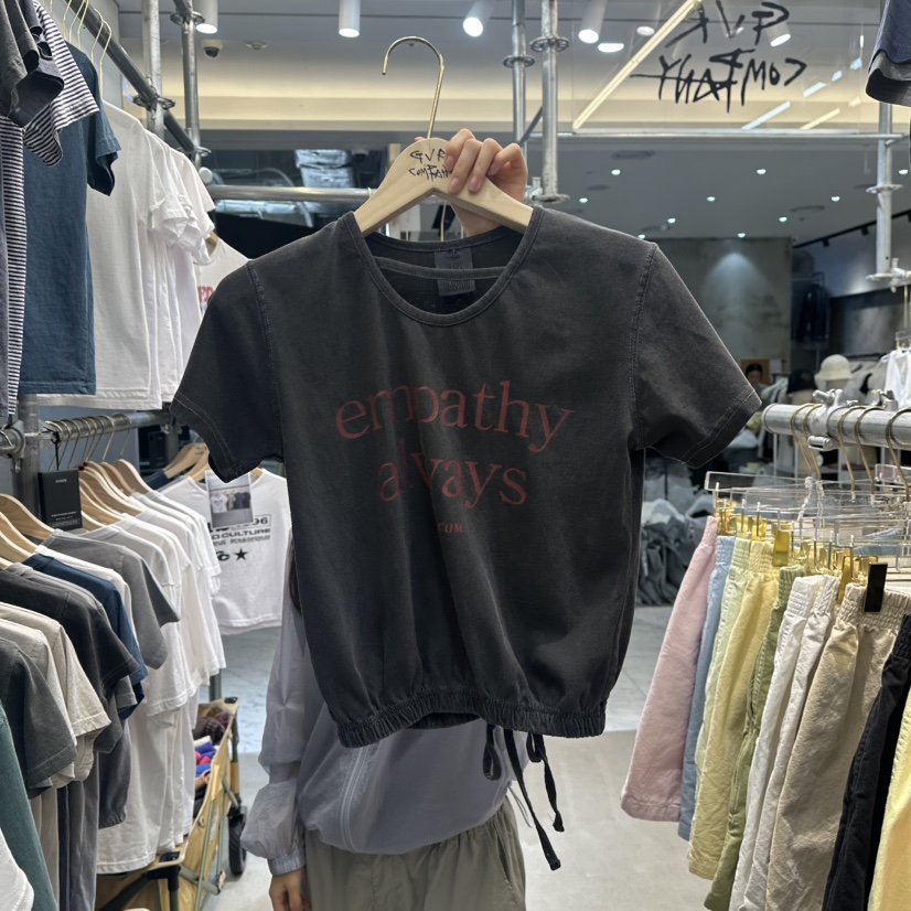 GVR COMPANY韓國直郵㊣女士新品職業推薦25春夏時尚休閑T恤GVR-COMPANYT恤圖色3