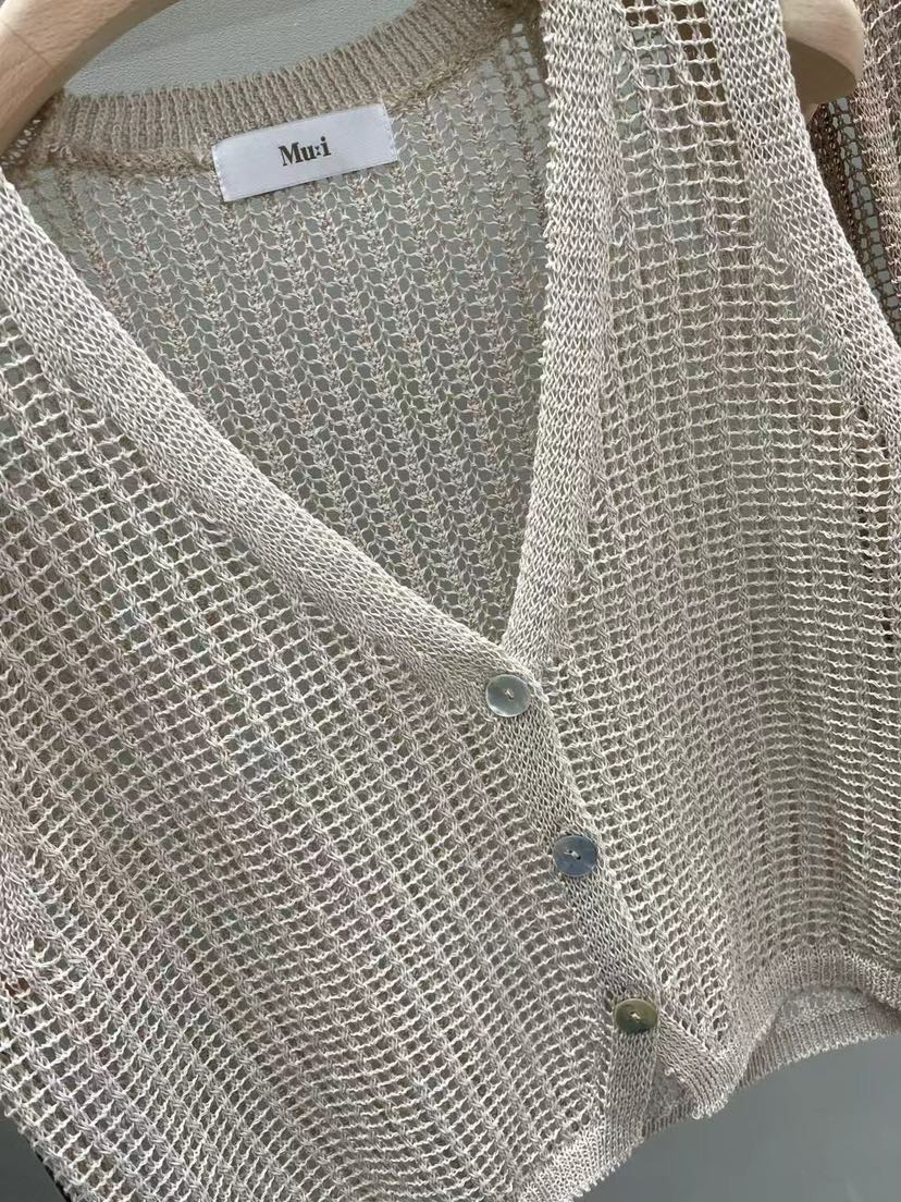 MU i韓國代購㊣女士新品人氣熱賣推薦職業真品25春夏休閑馬甲Mu:i-Q馬甲