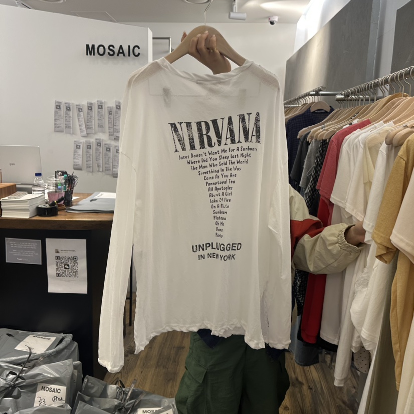 MOSAIC韓國直郵㊣女裝新品熱賣職業推薦人氣真品時尚長袖T恤MOSAIC長袖T恤