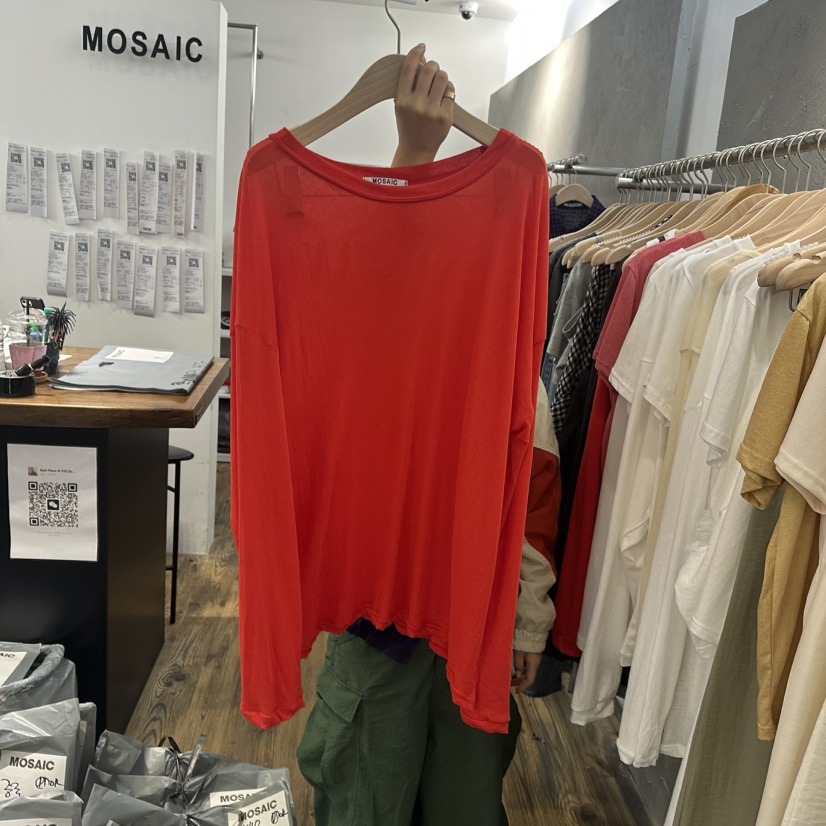 MOSAIC韓國直郵㊣女裝新品熱賣職業推薦人氣真品時尚長袖T恤MOSAIC長袖T恤圖色3