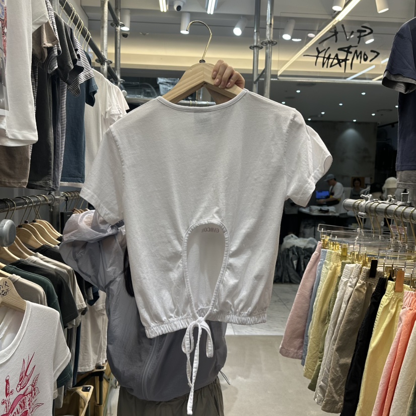 RAWOO韓國直郵㊣女士新品人氣25春夏推薦真品職業時尚休閑T恤GVR-RAWOOT恤