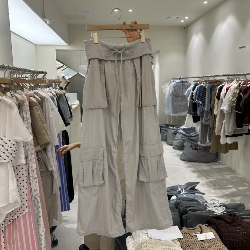 TOMGIRL東大門㊣直郵女士新品熱賣時尚人氣25春夏推薦休閑褲TOMGIRL休閑褲圖色2