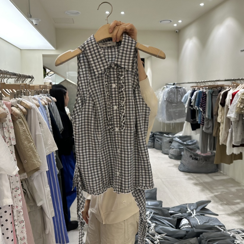 TOMGIRL東大門㊣實拍女士新品25春夏休閑人氣真品職業吊帶背心TOMGIRL吊帶/背心圖色2