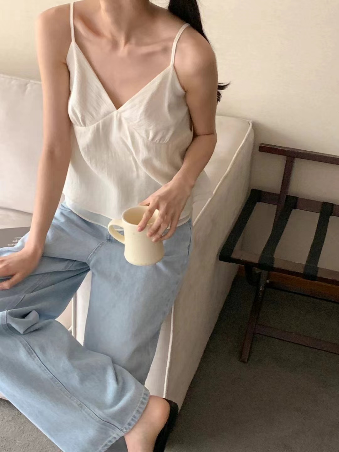 SUNDAY東大門㊣直郵女士新款真品人氣時尚熱賣25春夏吊帶背心SUNDAY吊帶/背心