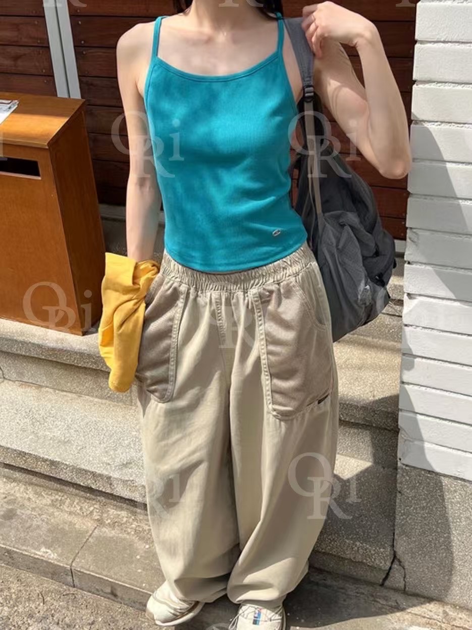 O-RI-오리-T韓國代購㊣女裝新品人氣推薦25春夏吊帶背心O-RI吊帶/背心