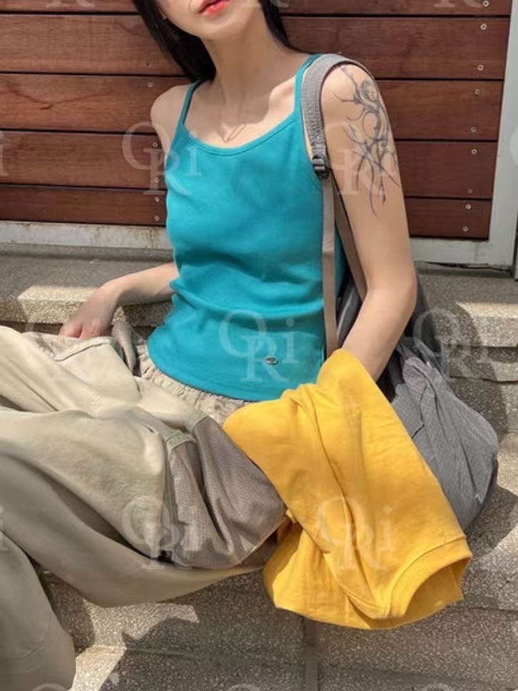 O-RI-오리-T韓國代購㊣女裝新品人氣推薦25春夏吊帶背心O-RI吊帶/背心