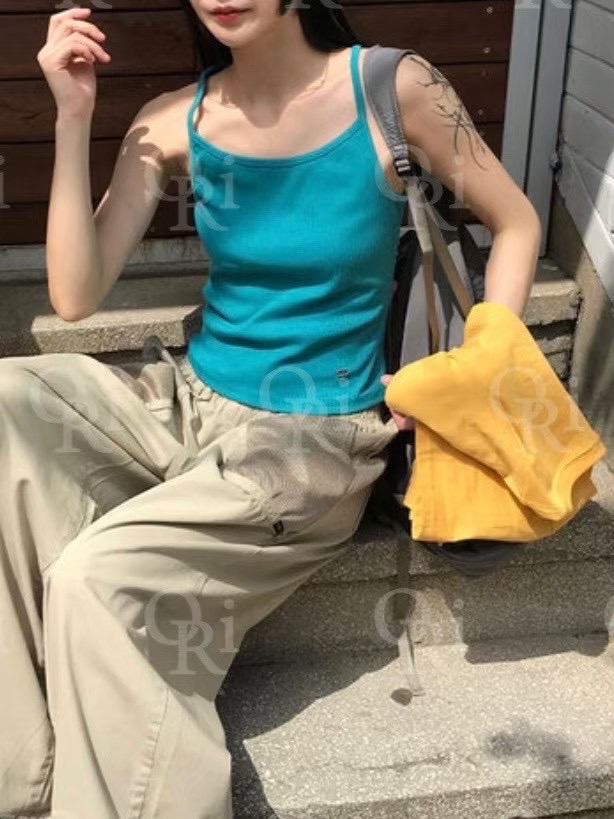 O-RI-오리-T韓國代購㊣女裝新品人氣推薦25春夏吊帶背心O-RI吊帶/背心