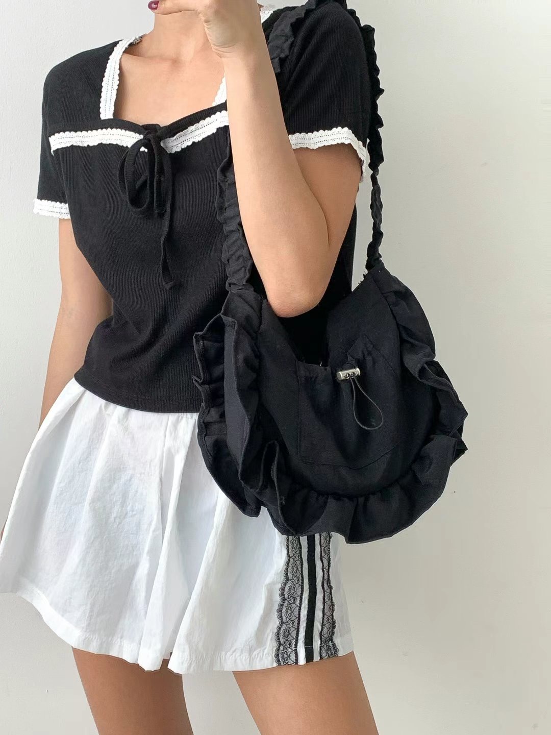 GUSSINE韓國直郵㊣女裝新款25春夏時尚推薦熱賣休閑單肩斜跨包GUSSINE單肩/斜跨包圖色4