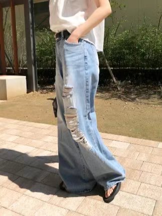 WIZ2東大門㊣代購女士新品職業推薦休閑25春夏熱賣人氣牛仔褲WIZ2牛仔褲