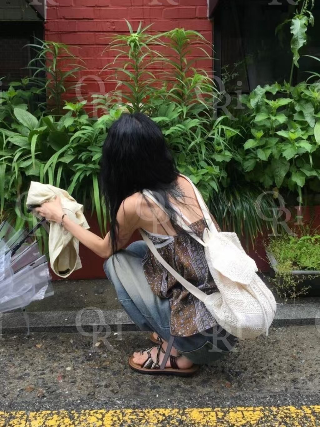 O-RI-오리-T東大門㊣代購女士新款時尚真品25春夏雙肩背包O-RI雙肩背包