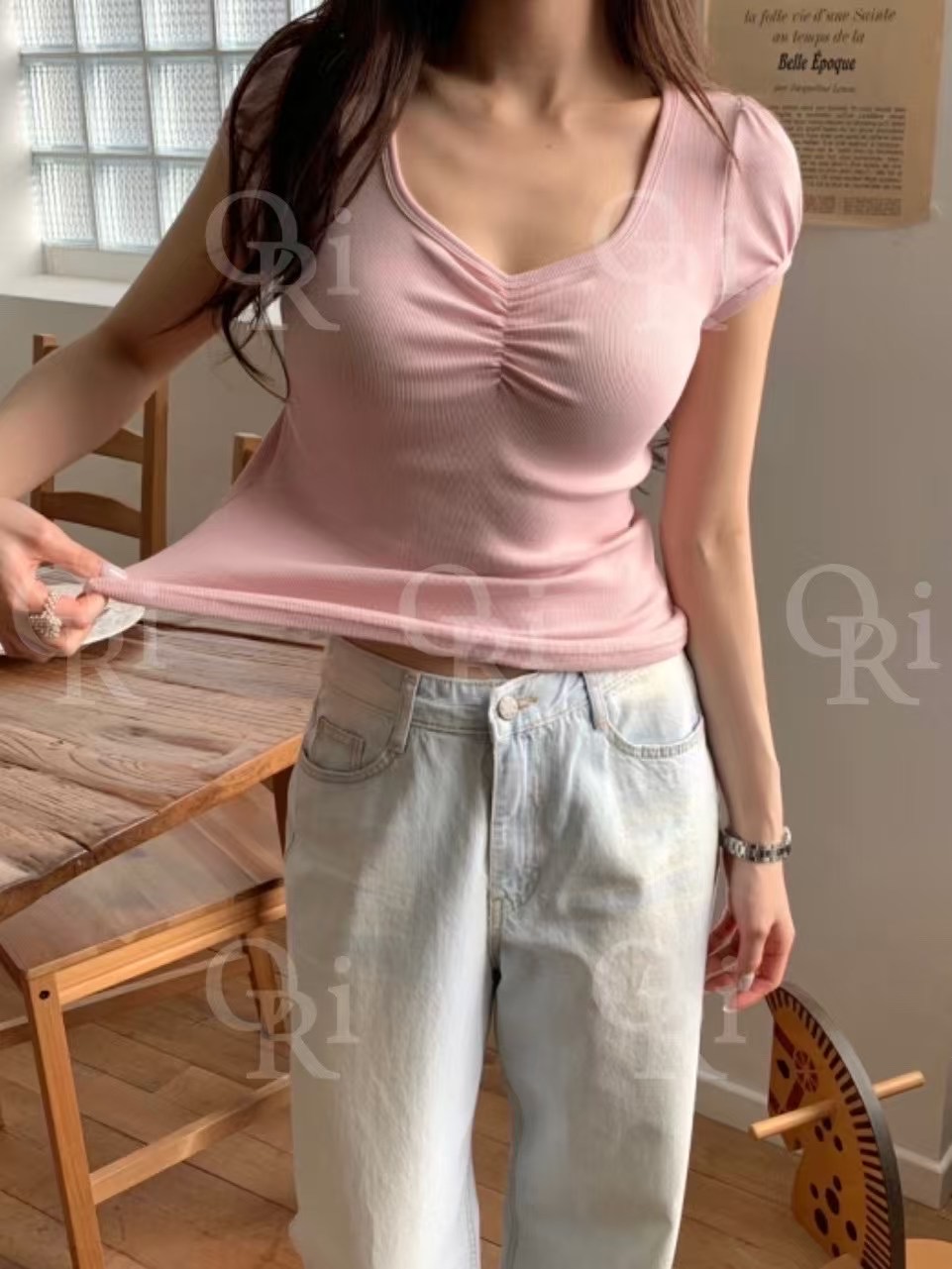 O-RI-오리-T東大門㊣實拍女士新品推薦25春夏熱賣時尚T恤O-RIT恤