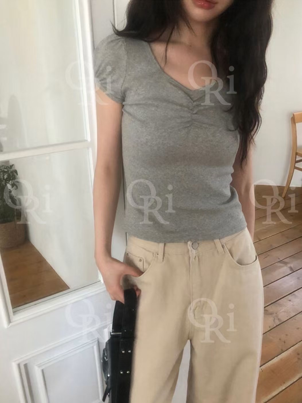 O-RI-오리-T東大門㊣實拍女士新品推薦25春夏熱賣時尚T恤O-RIT恤圖色4