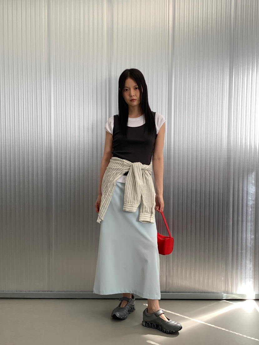 FAVE/FAVOURITE東大門㊣實拍女裝新款推薦25春夏職業休閑長裙FAVOURITE長裙