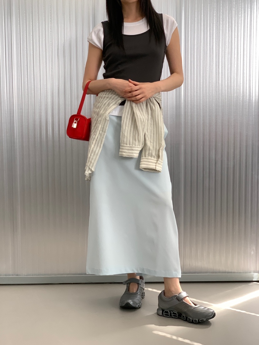 FAVE/FAVOURITE東大門㊣實拍女裝新款推薦25春夏職業休閑長裙FAVOURITE長裙