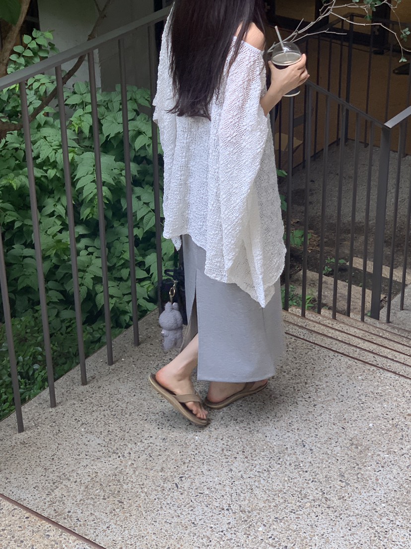 LOGARDEN東大門㊣代購女裝新品人氣時尚襯衫蕾絲衫斗篷蕾絲LO GARDEN襯衫/蕾絲衫