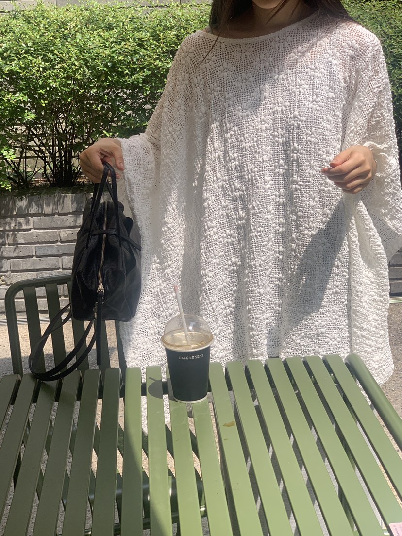 LOGARDEN東大門㊣代購女裝新品人氣時尚襯衫蕾絲衫斗篷蕾絲LO GARDEN襯衫/蕾絲衫