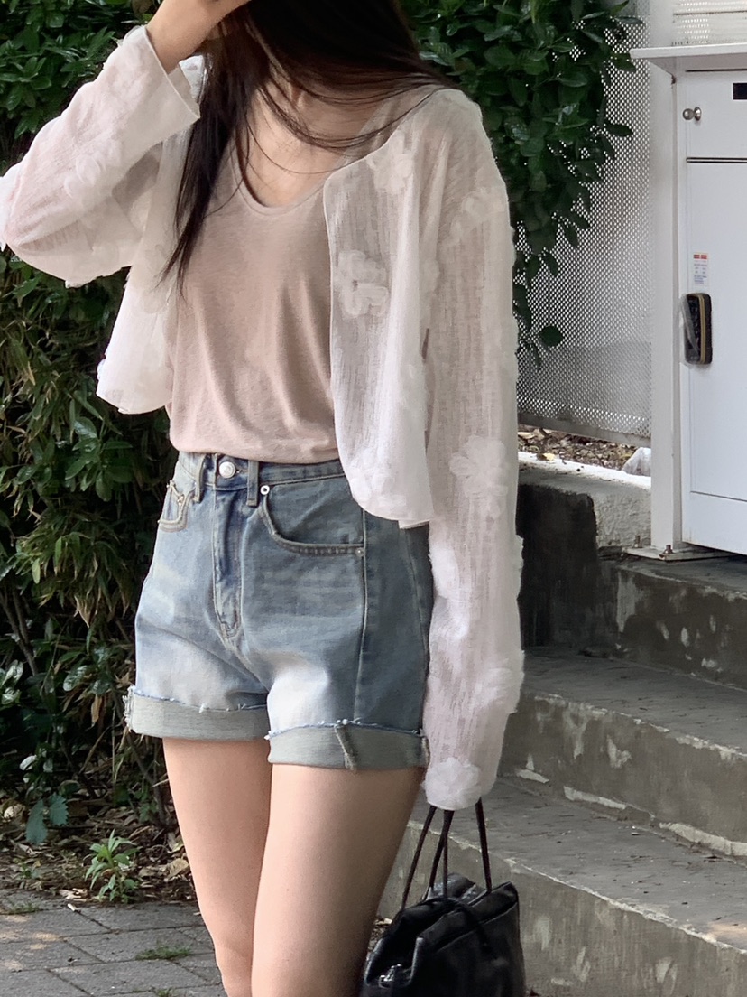 LOGARDEN韓國直郵㊣女裝新款真品25春夏職業襯衫蕾絲衫開衫LO GARDEN襯衫/蕾絲衫