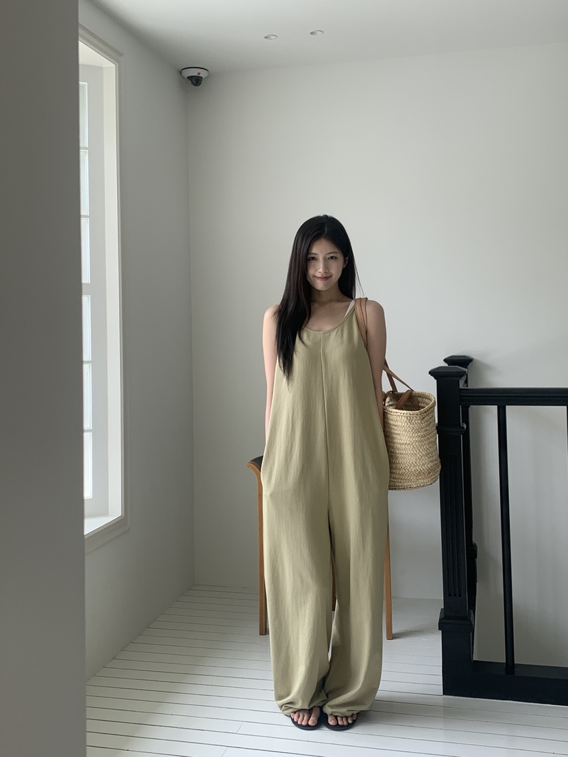 LOGARDEN東大門㊣實拍女裝新款熱賣25春夏時尚真品職業連體褲LO GARDEN連體褲