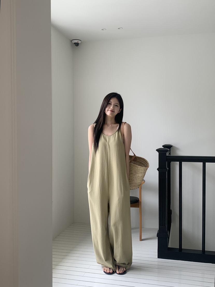 LOGARDEN東大門㊣實拍女裝新款熱賣25春夏時尚真品職業連體褲LO GARDEN連體褲
