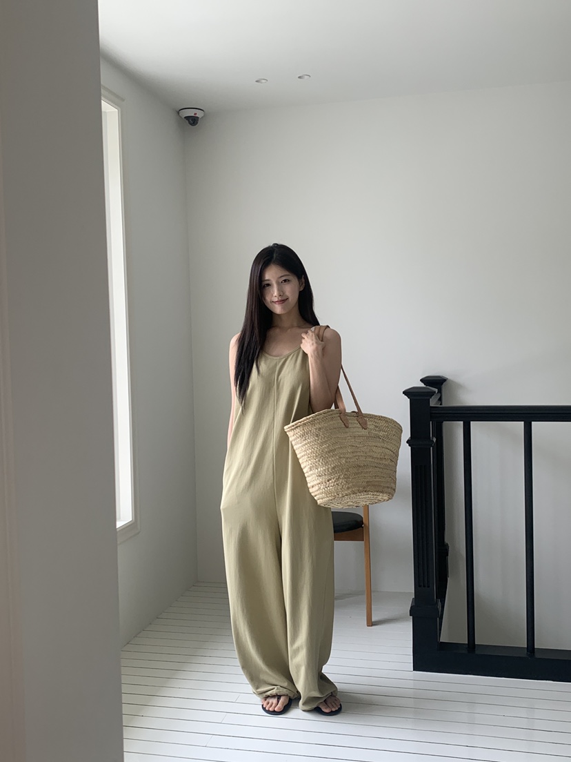 LOGARDEN東大門㊣實拍女裝新款熱賣25春夏時尚真品職業連體褲LO GARDEN連體褲
