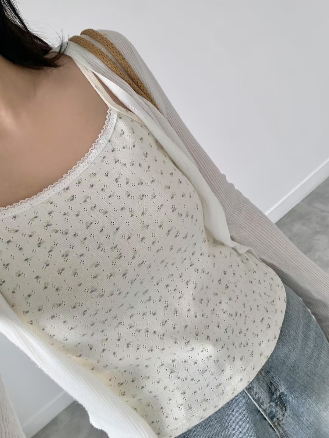 BRAND MARKET-브랜드마켓-T東大門㊣直郵女士新品熱賣吊帶背心蕾絲BRAND MARKET-OT吊帶/背心