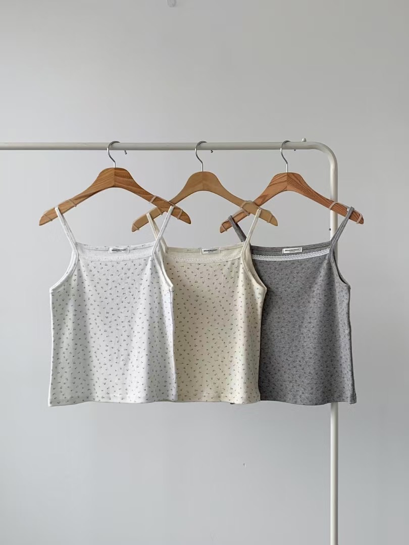 BRAND MARKET-브랜드마켓-T東大門㊣直郵女士新品熱賣吊帶背心蕾絲BRAND MARKET-OT吊帶/背心圖色3左三色
