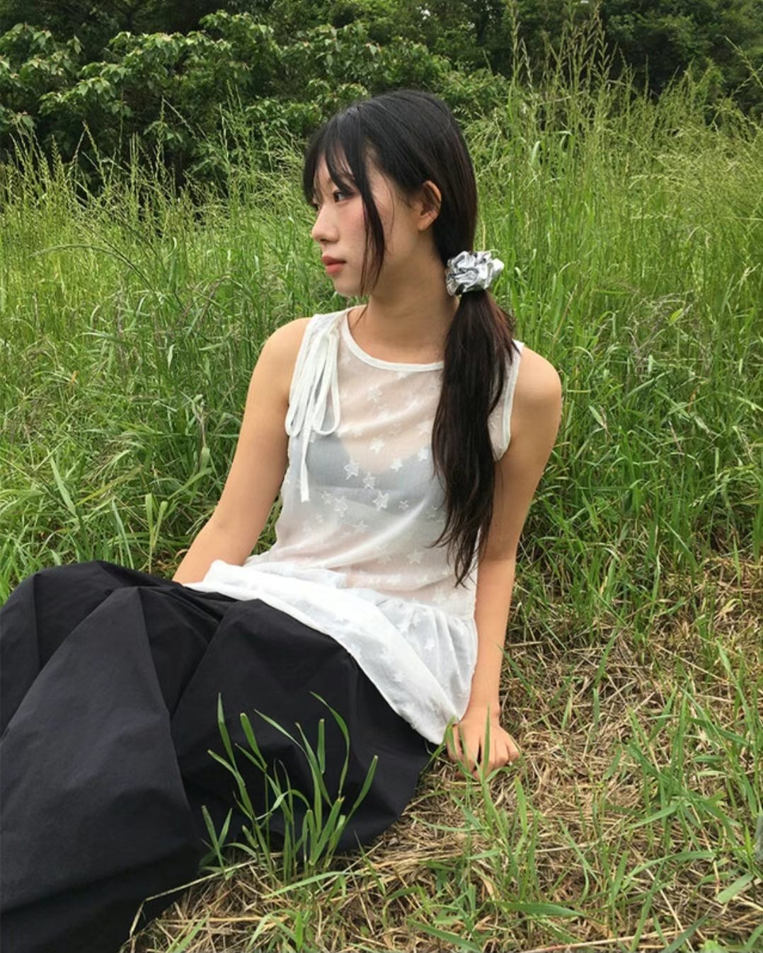 WOOJOO東大門㊣實拍女士新品人氣25春夏職業熱賣時尚吊帶背心WOOJOO吊帶/背心