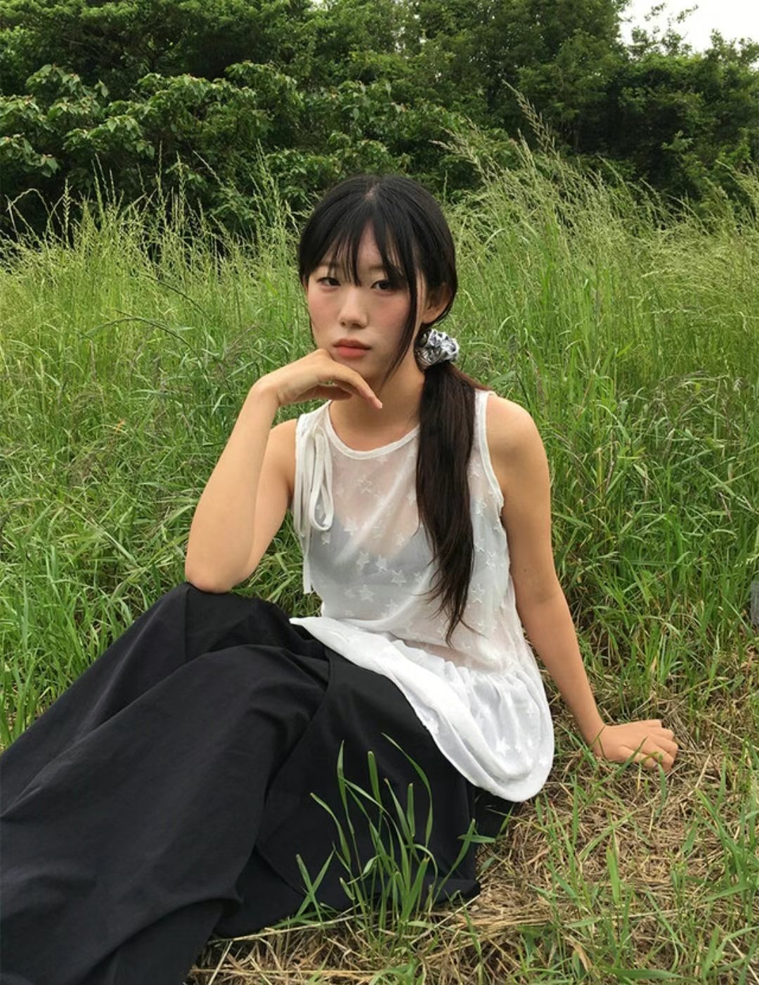 WOOJOO東大門㊣實拍女士新品人氣25春夏職業熱賣時尚吊帶背心WOOJOO吊帶/背心