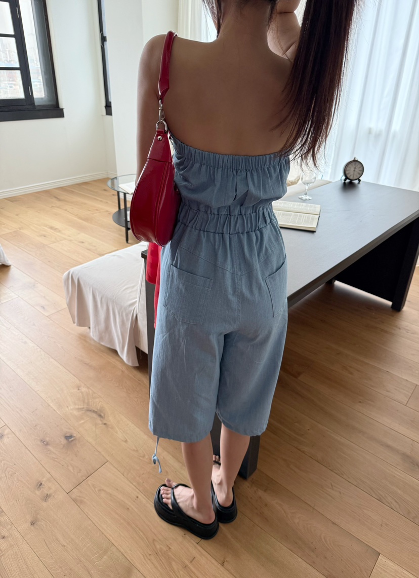 DENVER韓國代購㊣女裝新款25春夏休閑熱賣職業時尚真品連體褲DENVER連體褲