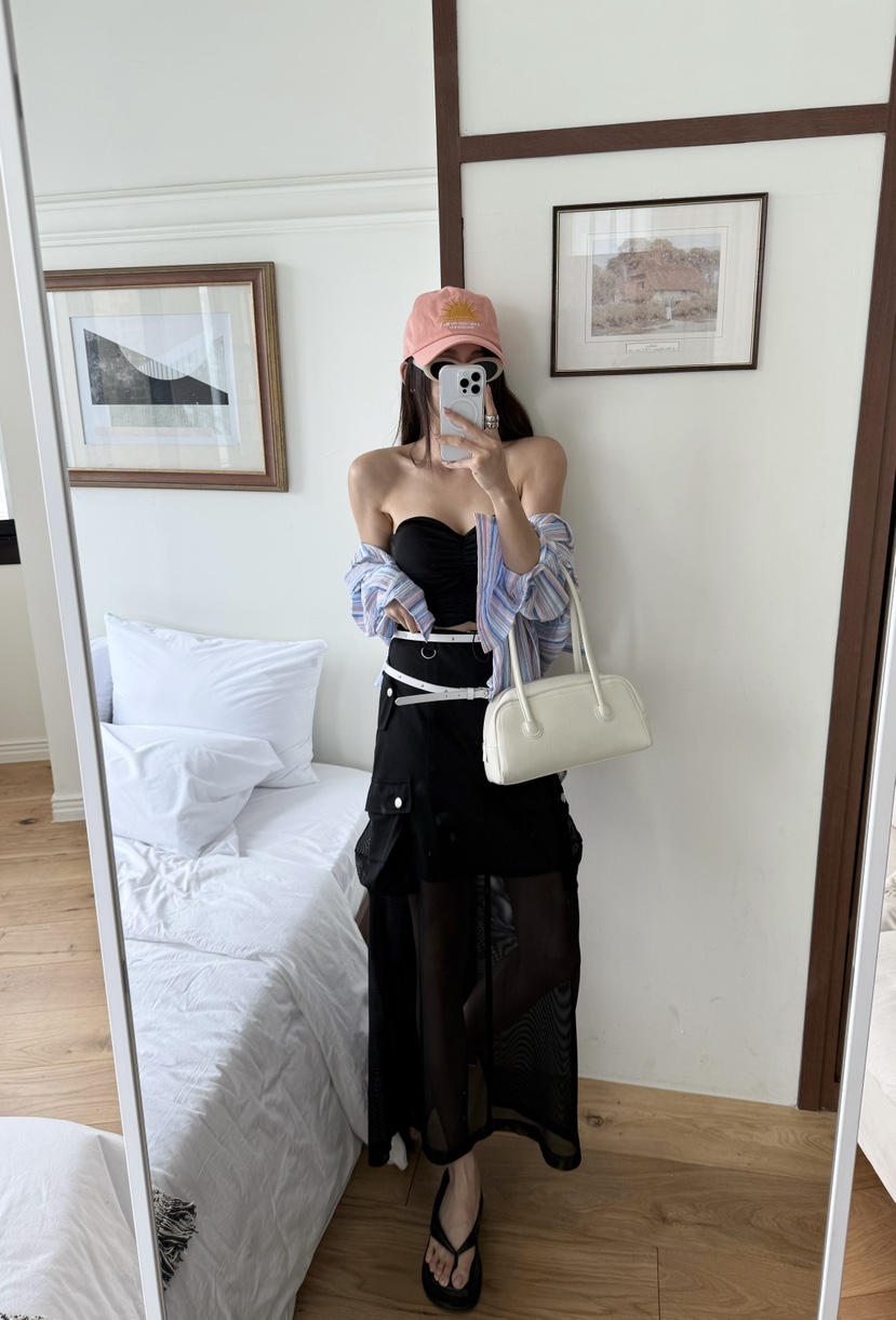 DENVER東大門㊣直郵女士新款職業人氣熱賣推薦長裙不含腰帶DENVER長裙