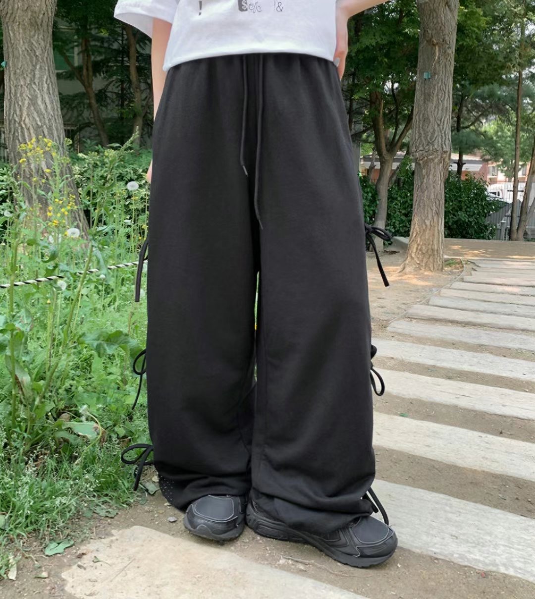 WOOJOO韓國代購㊣女士新款真品時尚休閑職業推薦25春夏休閑褲WOOJOO休閑褲