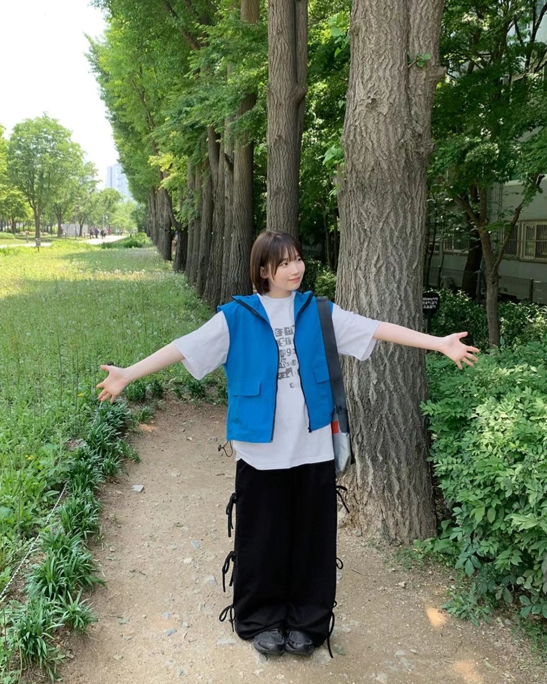 WOOJOO韓國代購㊣女士新款真品時尚休閑職業推薦25春夏休閑褲WOOJOO休閑褲
