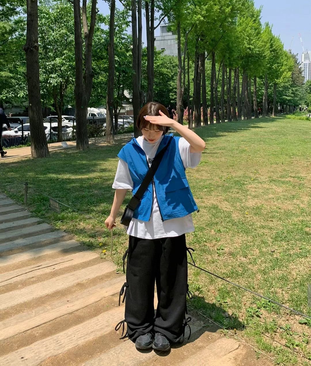 WOOJOO韓國代購㊣女士新款真品時尚休閑職業推薦25春夏休閑褲WOOJOO休閑褲