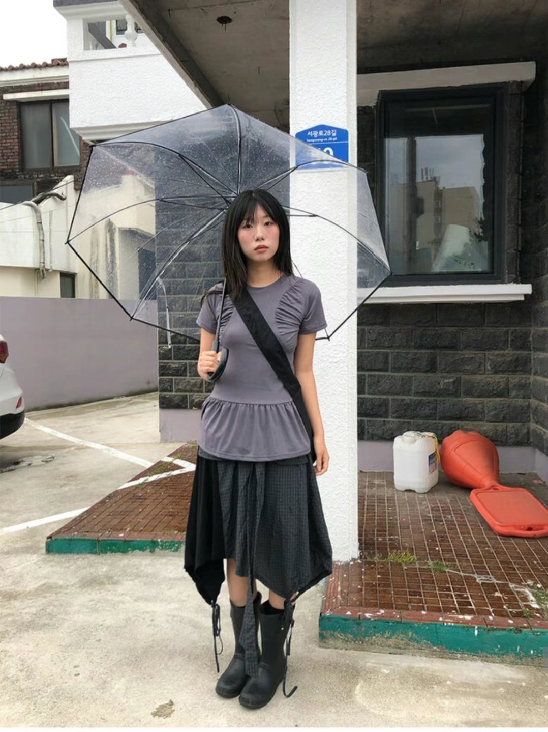 WOOJOO韓國直郵㊣女士新品推薦25春夏時尚熱賣真品休閑人氣T恤WOOJOOT恤