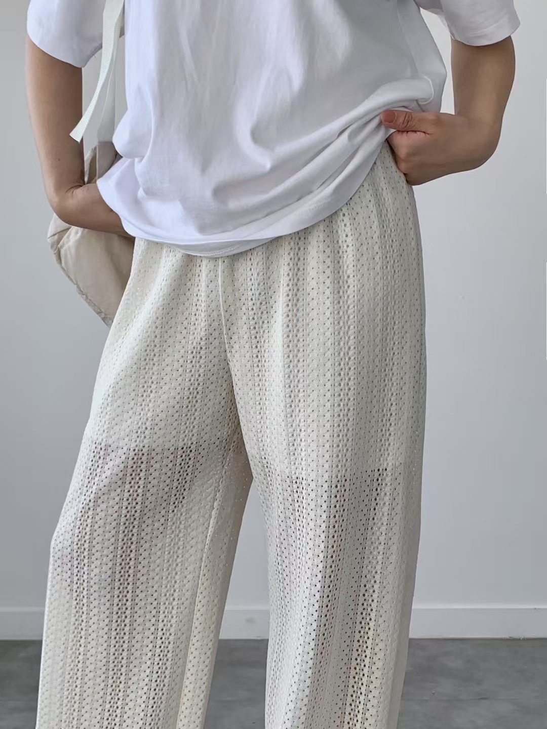 BRAND MARKET-브랜드마켓-T東大門㊣代購女裝新款25春夏休閑褲蕾絲BRAND MARKET-OT休閑褲