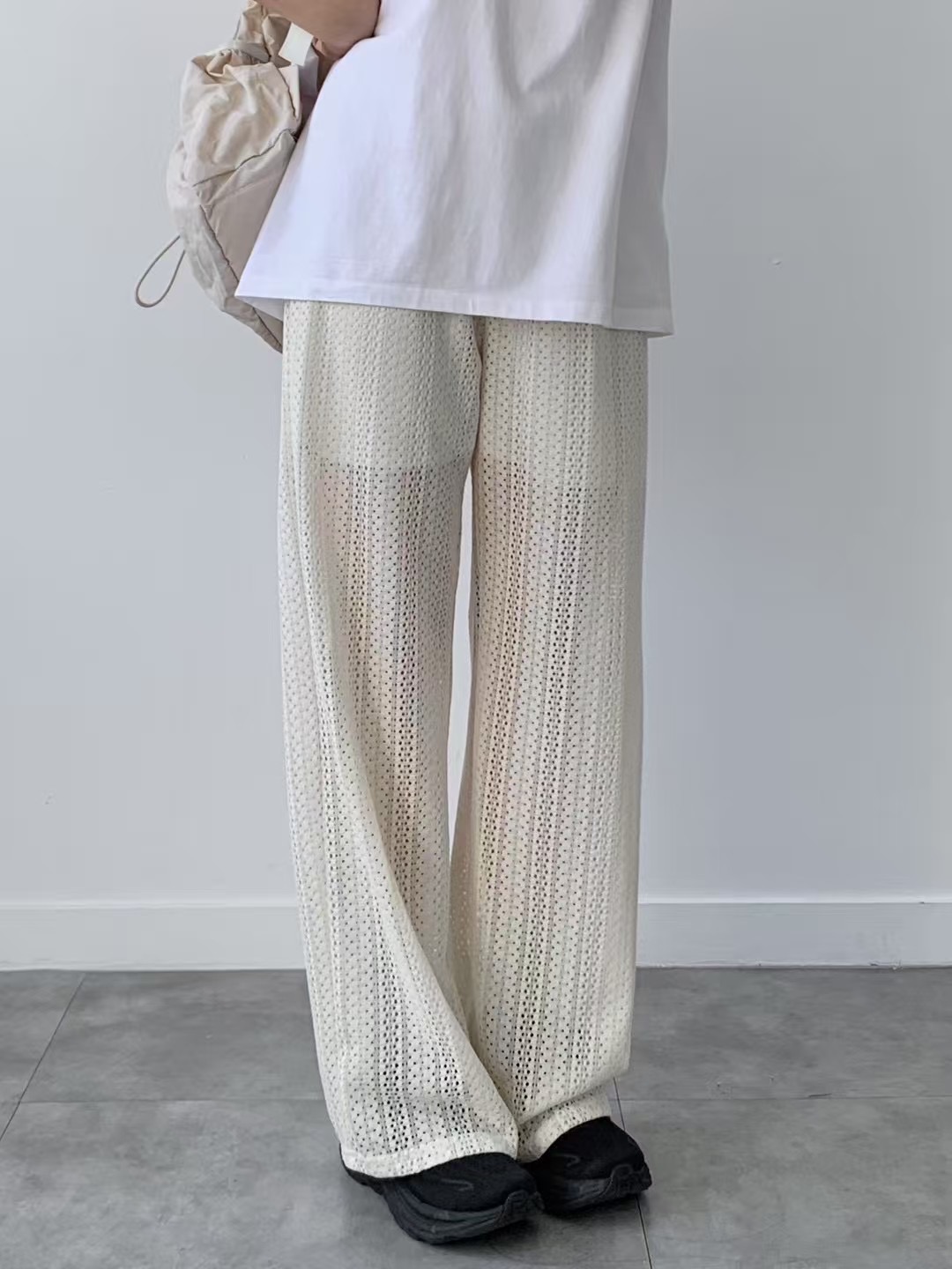 BRAND MARKET-브랜드마켓-T東大門㊣代購女裝新款25春夏休閑褲蕾絲BRAND MARKET-OT休閑褲