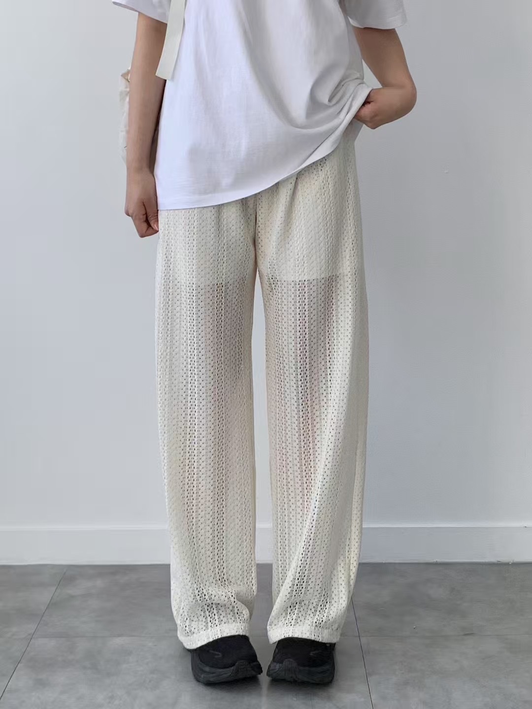 BRAND MARKET-브랜드마켓-T東大門㊣代購女裝新款25春夏休閑褲蕾絲BRAND MARKET-OT休閑褲