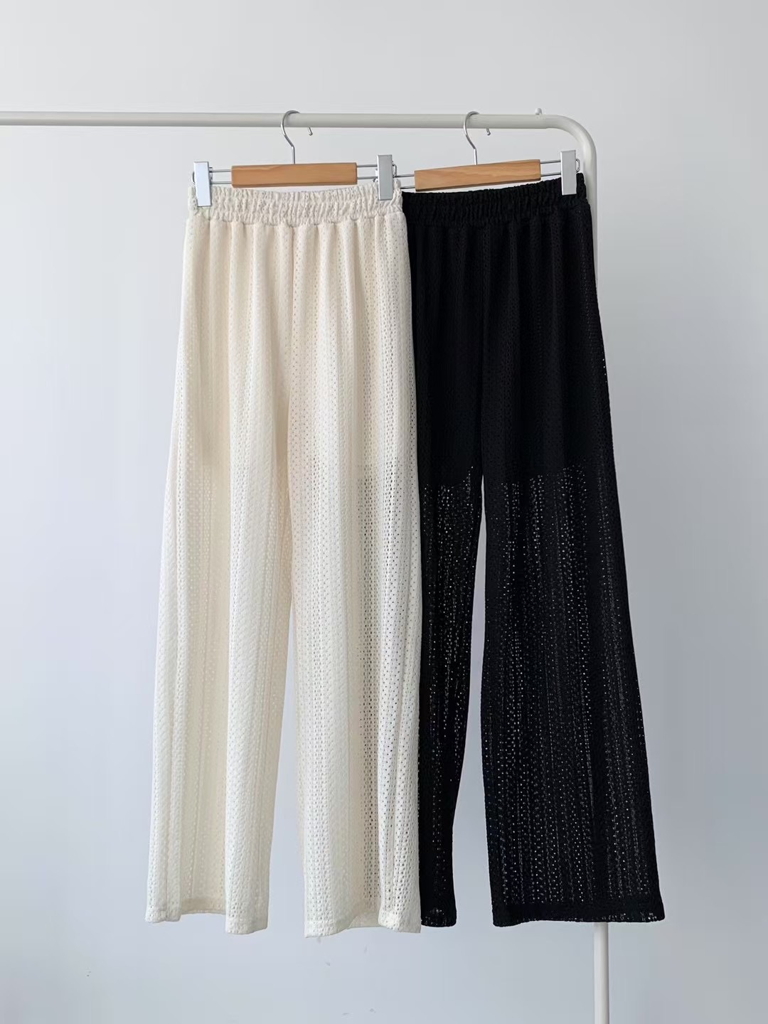 BRAND MARKET-브랜드마켓-T東大門㊣代購女裝新款25春夏休閑褲蕾絲BRAND MARKET-OT休閑褲圖色2左二色