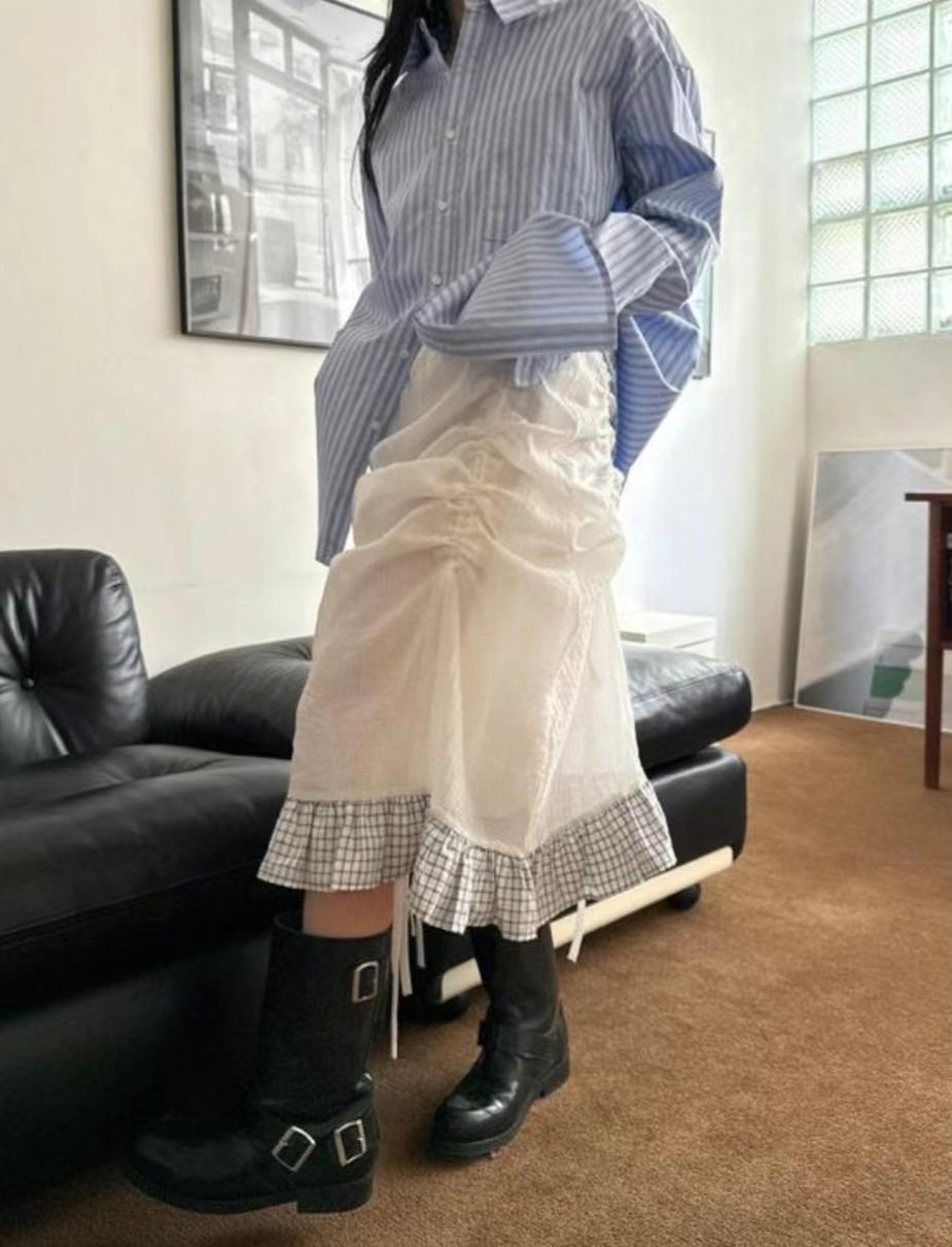 WOOJOO東大門㊣實拍女裝新款職業休閑時尚真品半身裙中短裙WOOJOO半身裙/中短裙