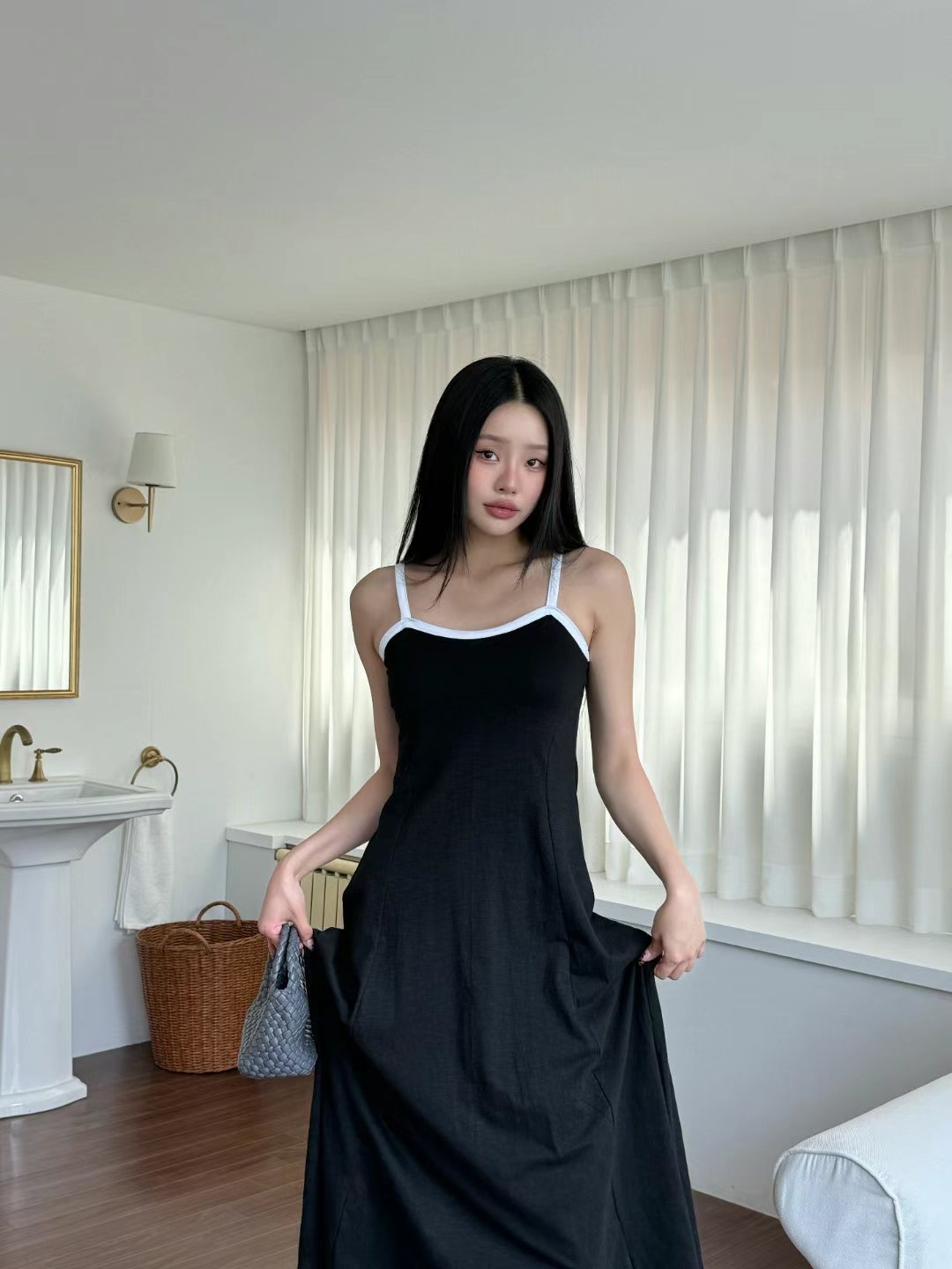 POPO韓國直郵㊣女裝新款推薦休閑職業人氣真品熱賣時尚連衣裙POPO連衣裙